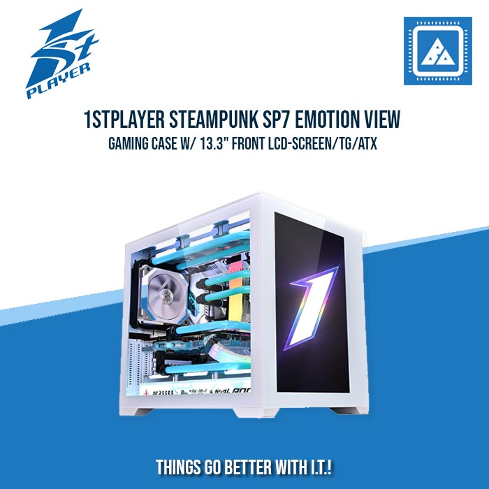 1STPLAYER STEAMPUNK SP7 EMOTION VIEW GAMING CASE W/ 13.3 1STPLAYER STEAMPUNK SP7 EMOTION VIEW GAMING CASE W/ 13.3